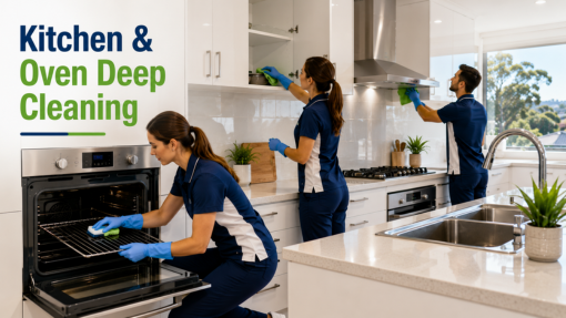 A full end of lease clean covers every room in the place